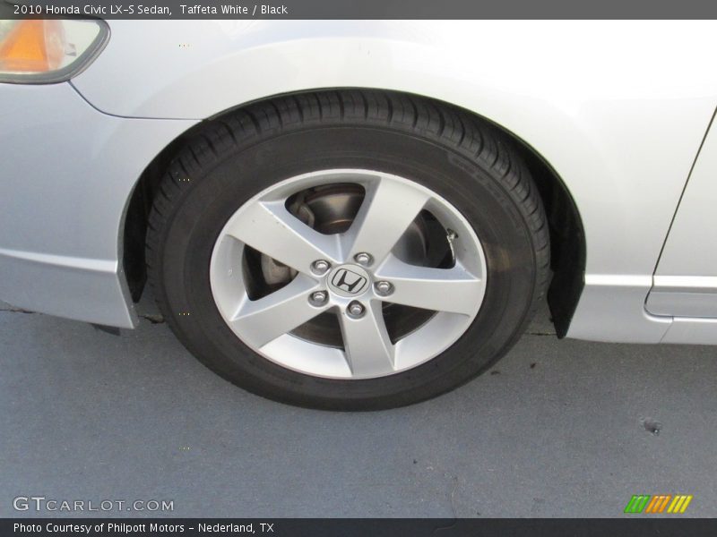 Taffeta White / Black 2010 Honda Civic LX-S Sedan