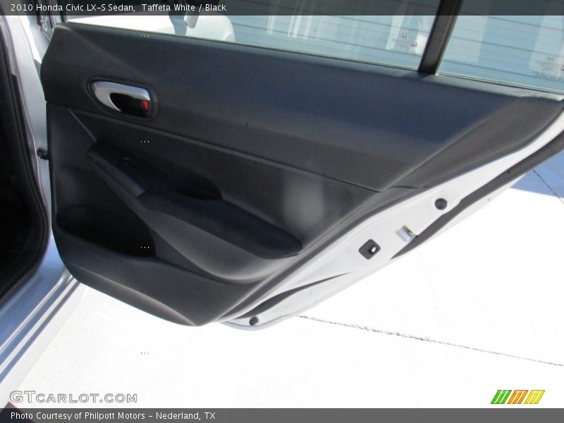 Taffeta White / Black 2010 Honda Civic LX-S Sedan