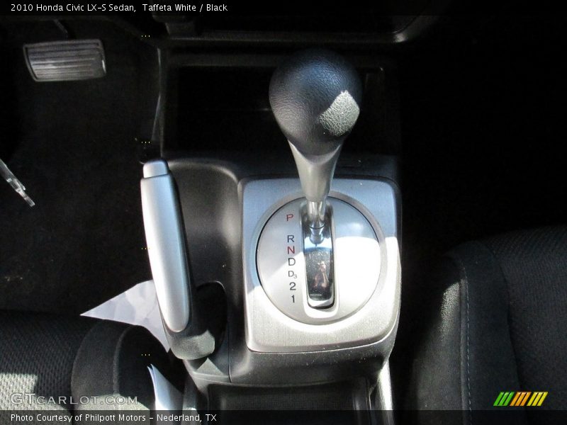 Taffeta White / Black 2010 Honda Civic LX-S Sedan