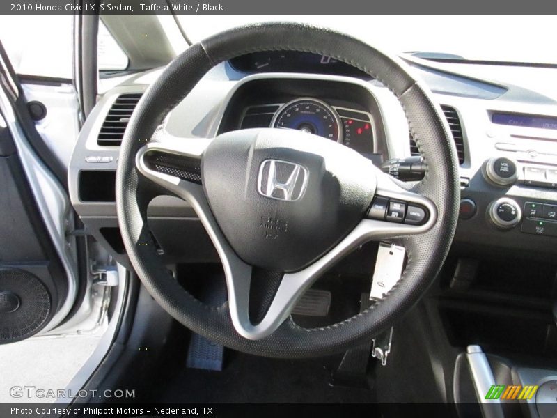 Taffeta White / Black 2010 Honda Civic LX-S Sedan