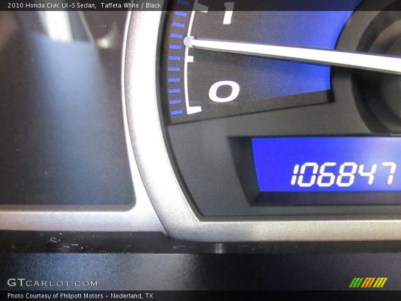 Taffeta White / Black 2010 Honda Civic LX-S Sedan