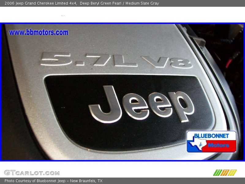Deep Beryl Green Pearl / Medium Slate Gray 2006 Jeep Grand Cherokee Limited 4x4