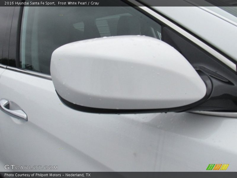 Frost White Pearl / Gray 2016 Hyundai Santa Fe Sport