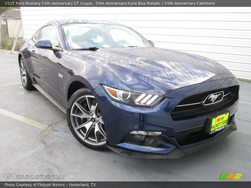 50th Anniversary Kona Blue Metallic / 50th Anniversary Cashmere 2015 Ford Mustang 50th Anniversary GT Coupe