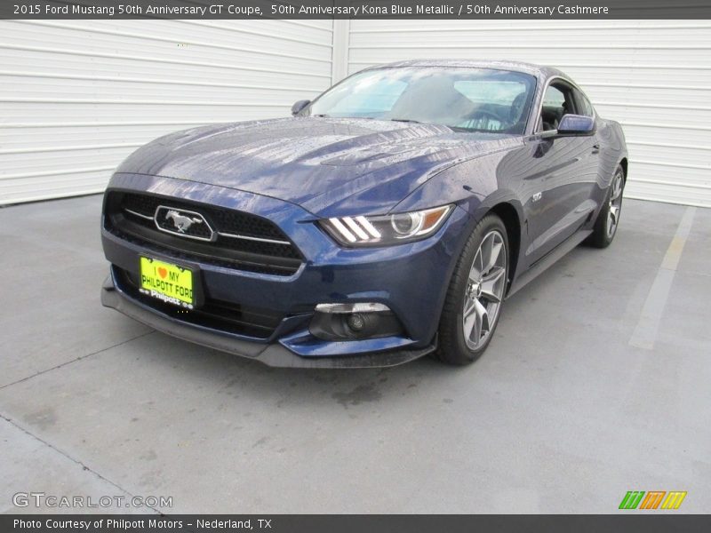 50th Anniversary Kona Blue Metallic / 50th Anniversary Cashmere 2015 Ford Mustang 50th Anniversary GT Coupe