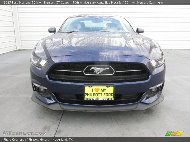50th Anniversary Kona Blue Metallic / 50th Anniversary Cashmere 2015 Ford Mustang 50th Anniversary GT Coupe