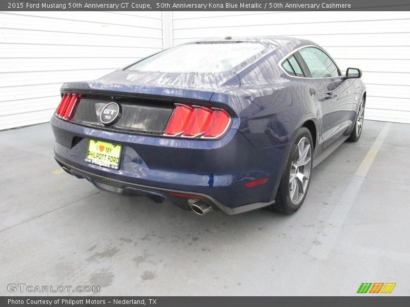 50th Anniversary Kona Blue Metallic / 50th Anniversary Cashmere 2015 Ford Mustang 50th Anniversary GT Coupe