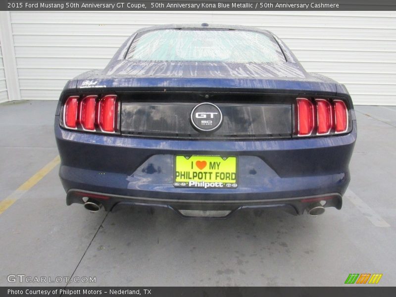 50th Anniversary Kona Blue Metallic / 50th Anniversary Cashmere 2015 Ford Mustang 50th Anniversary GT Coupe