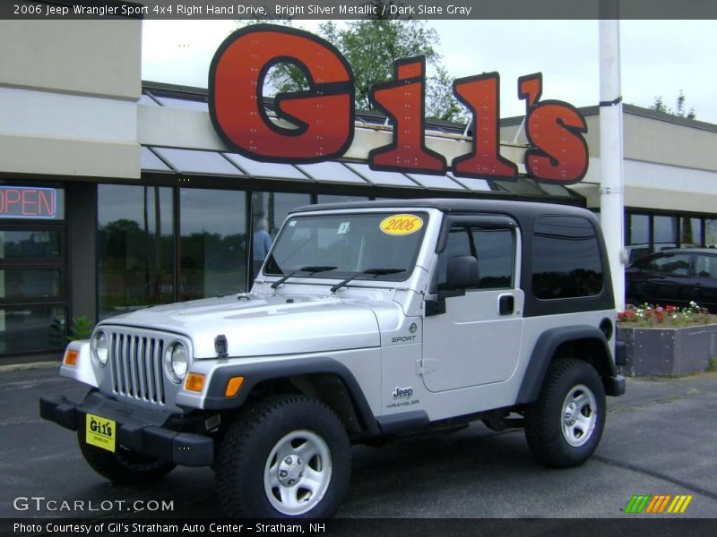 Bright Silver Metallic / Dark Slate Gray 2006 Jeep Wrangler Sport 4x4 Right Hand Drive