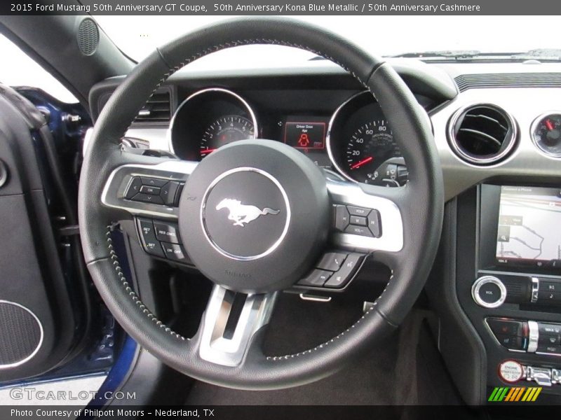 50th Anniversary Kona Blue Metallic / 50th Anniversary Cashmere 2015 Ford Mustang 50th Anniversary GT Coupe