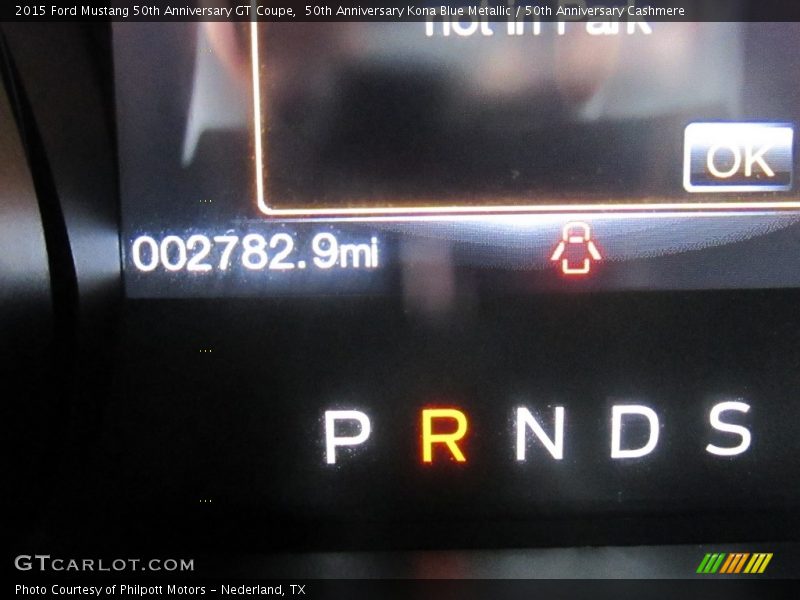 50th Anniversary Kona Blue Metallic / 50th Anniversary Cashmere 2015 Ford Mustang 50th Anniversary GT Coupe