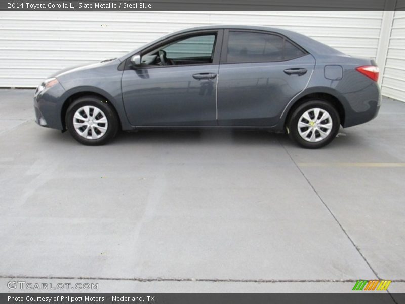 Slate Metallic / Steel Blue 2014 Toyota Corolla L