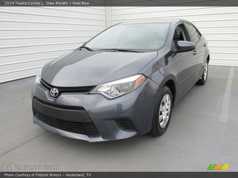 Slate Metallic / Steel Blue 2014 Toyota Corolla L