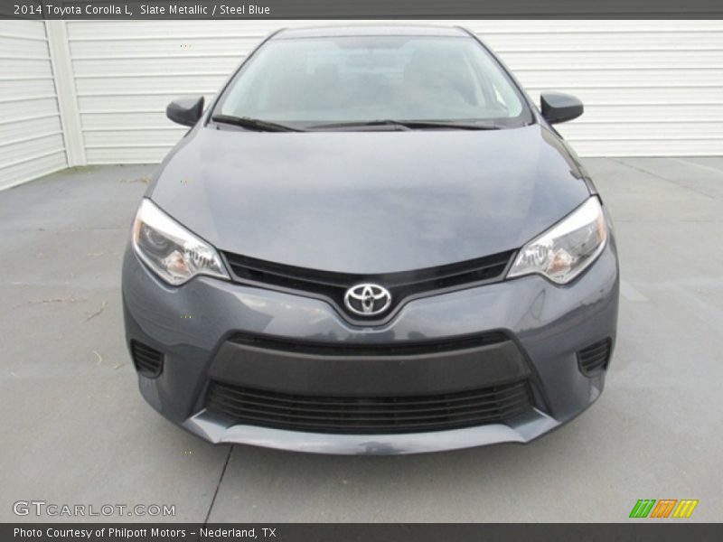 Slate Metallic / Steel Blue 2014 Toyota Corolla L