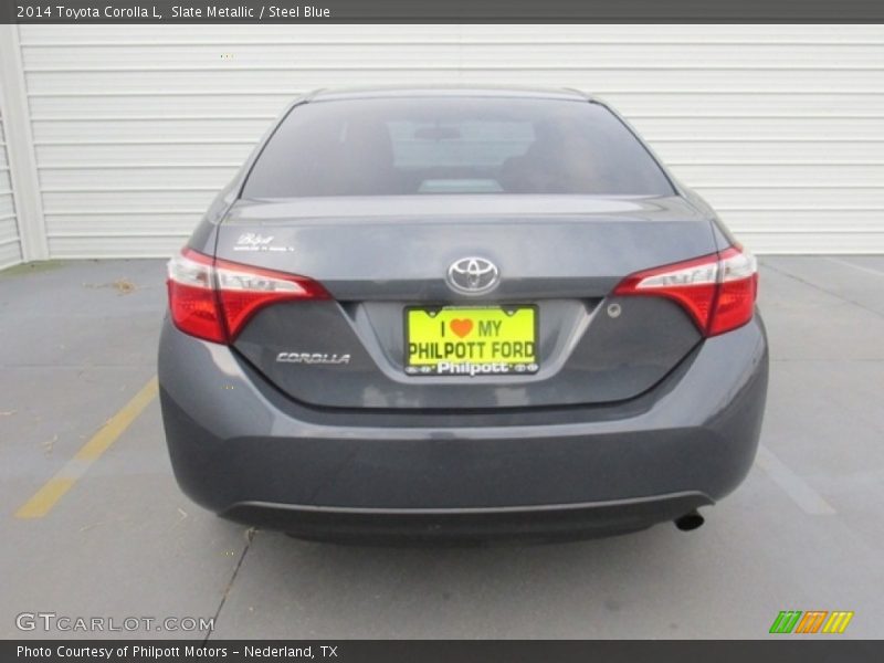 Slate Metallic / Steel Blue 2014 Toyota Corolla L