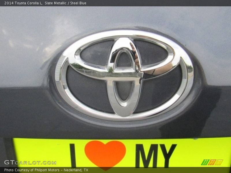 Slate Metallic / Steel Blue 2014 Toyota Corolla L