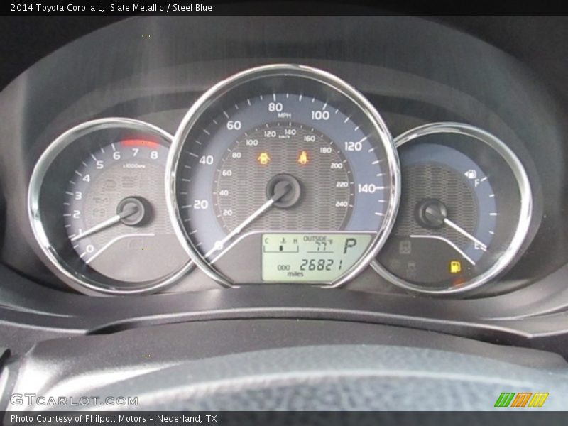 Slate Metallic / Steel Blue 2014 Toyota Corolla L
