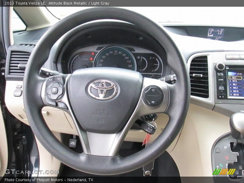 Attitude Black Metallic / Light Gray 2013 Toyota Venza LE