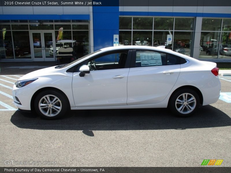 Summit White / Jet Black 2016 Chevrolet Cruze LT Sedan
