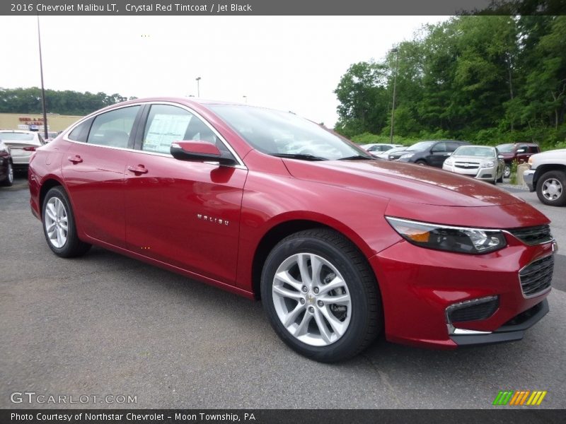 Crystal Red Tintcoat / Jet Black 2016 Chevrolet Malibu LT