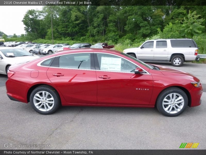 Crystal Red Tintcoat / Jet Black 2016 Chevrolet Malibu LT
