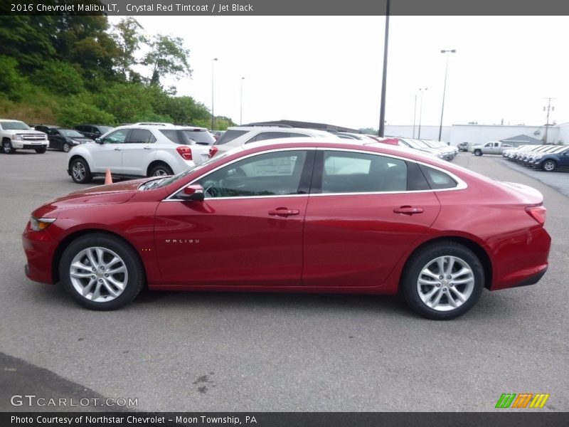 Crystal Red Tintcoat / Jet Black 2016 Chevrolet Malibu LT