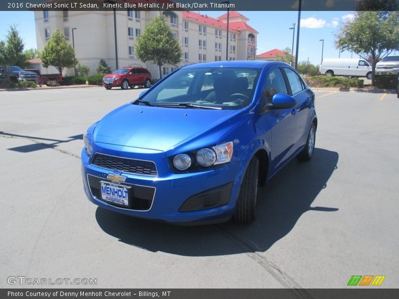Kinetic Blue Metallic / Jet Black/Dark Titanium 2016 Chevrolet Sonic LT Sedan