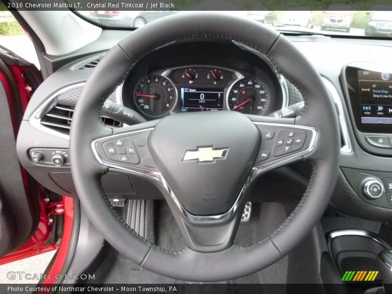 Crystal Red Tintcoat / Jet Black 2016 Chevrolet Malibu LT