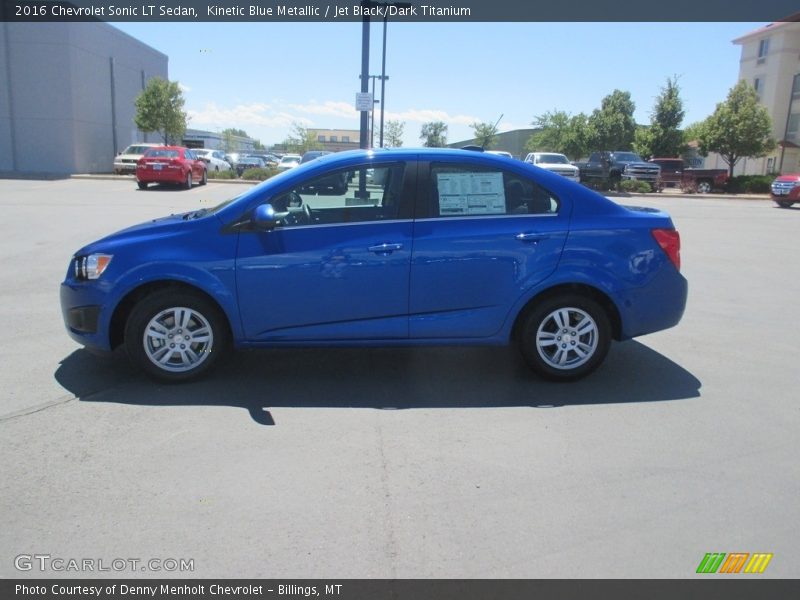 Kinetic Blue Metallic / Jet Black/Dark Titanium 2016 Chevrolet Sonic LT Sedan
