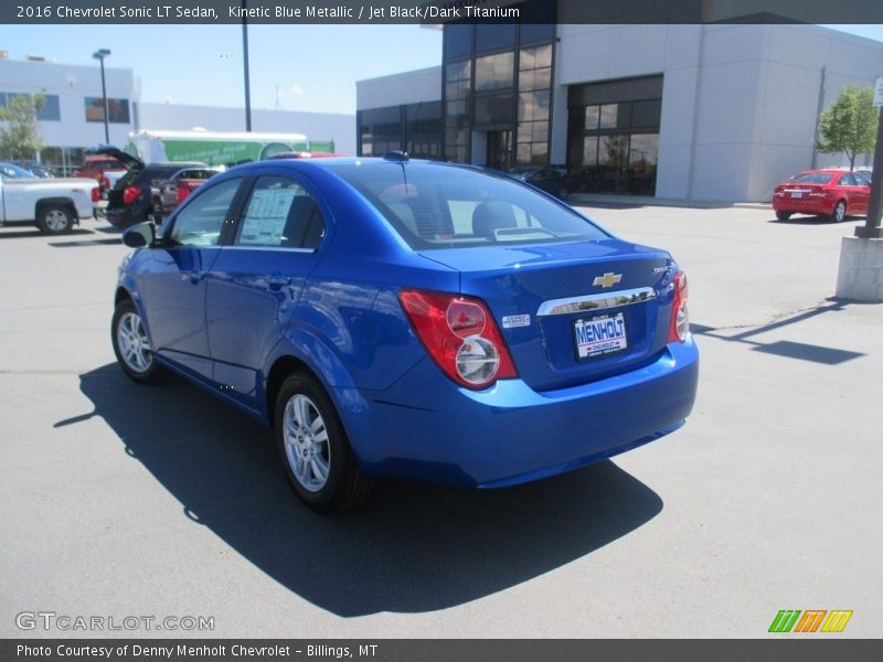 Kinetic Blue Metallic / Jet Black/Dark Titanium 2016 Chevrolet Sonic LT Sedan