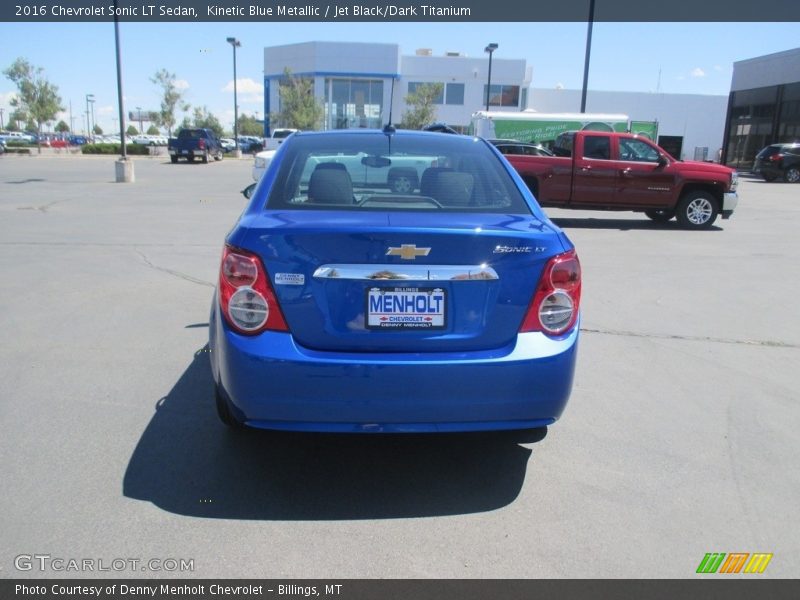Kinetic Blue Metallic / Jet Black/Dark Titanium 2016 Chevrolet Sonic LT Sedan
