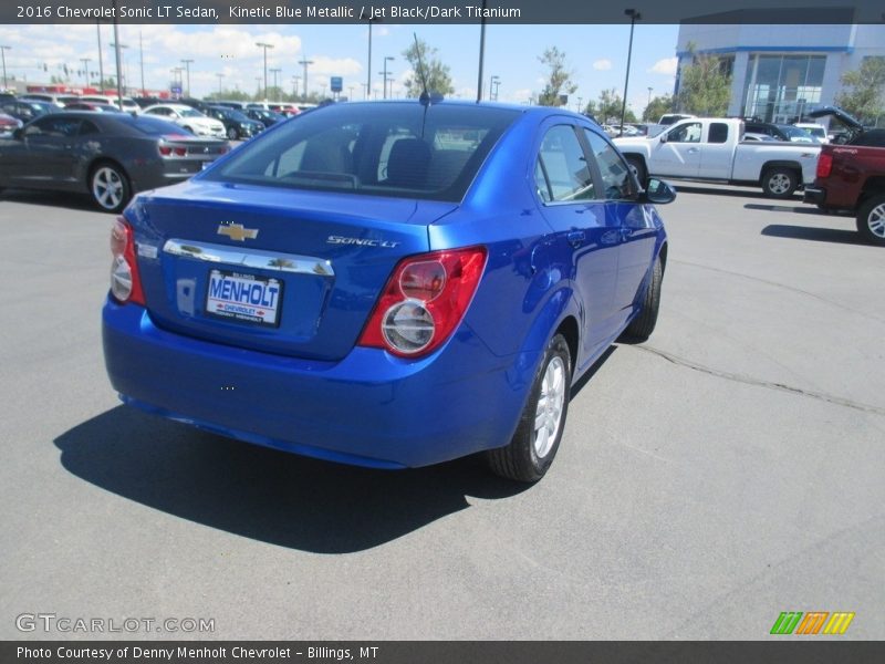 Kinetic Blue Metallic / Jet Black/Dark Titanium 2016 Chevrolet Sonic LT Sedan