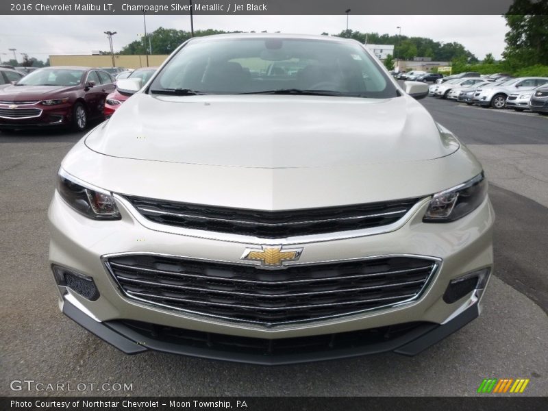 Champagne Silver Metallic / Jet Black 2016 Chevrolet Malibu LT