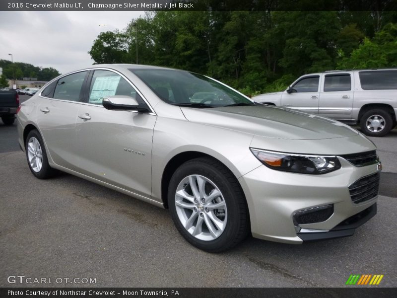 Champagne Silver Metallic / Jet Black 2016 Chevrolet Malibu LT