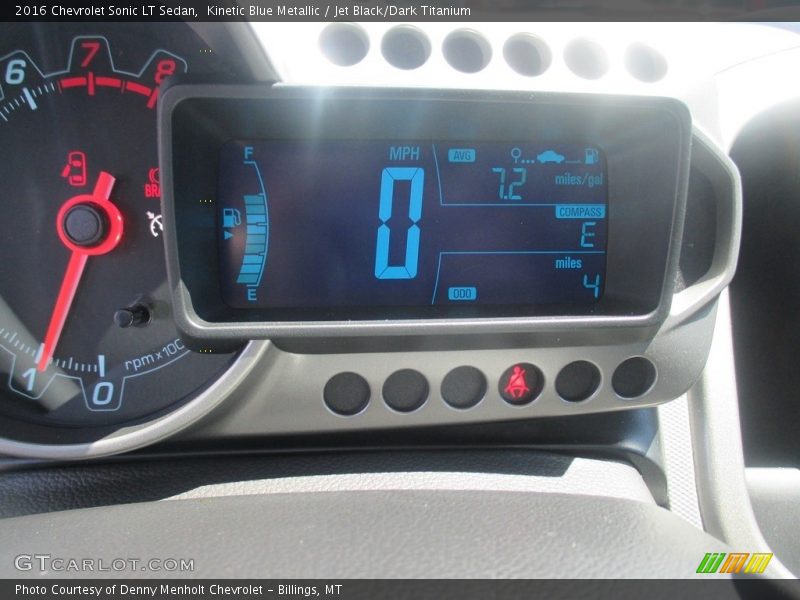Kinetic Blue Metallic / Jet Black/Dark Titanium 2016 Chevrolet Sonic LT Sedan
