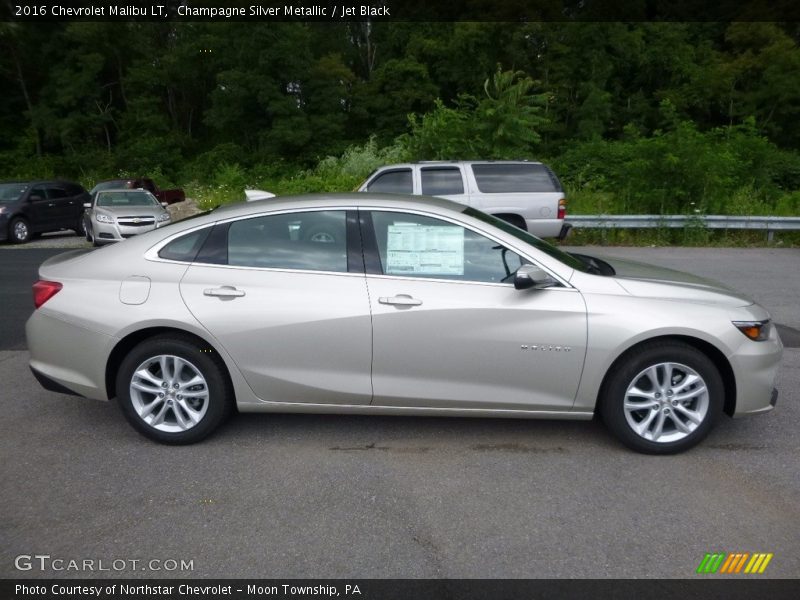 Champagne Silver Metallic / Jet Black 2016 Chevrolet Malibu LT