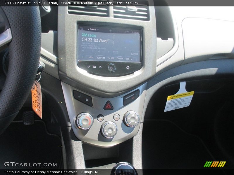 Kinetic Blue Metallic / Jet Black/Dark Titanium 2016 Chevrolet Sonic LT Sedan
