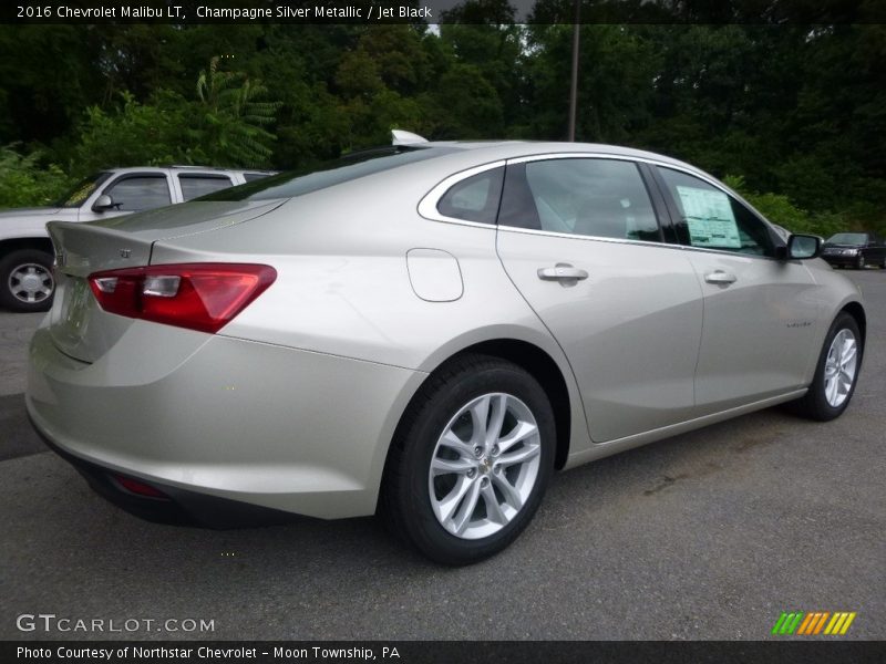 Champagne Silver Metallic / Jet Black 2016 Chevrolet Malibu LT
