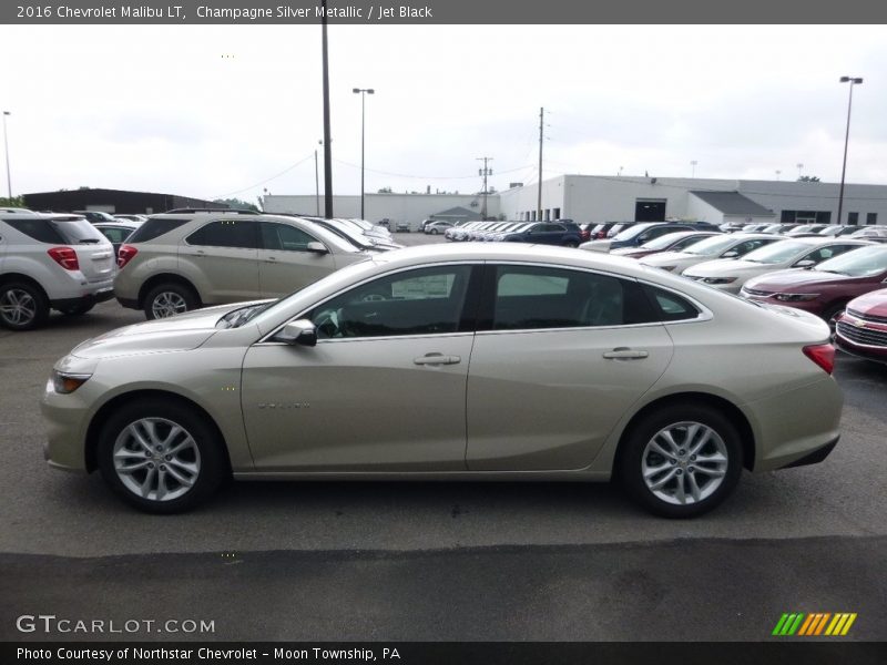 Champagne Silver Metallic / Jet Black 2016 Chevrolet Malibu LT