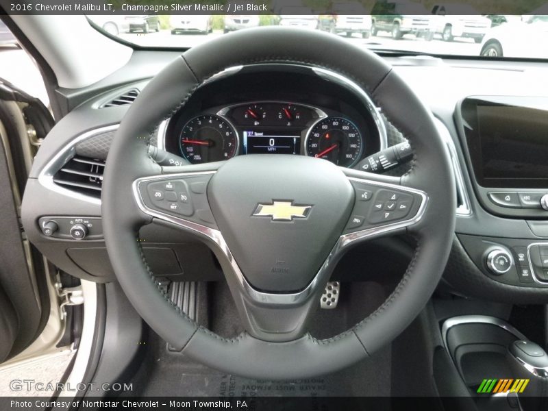 Champagne Silver Metallic / Jet Black 2016 Chevrolet Malibu LT