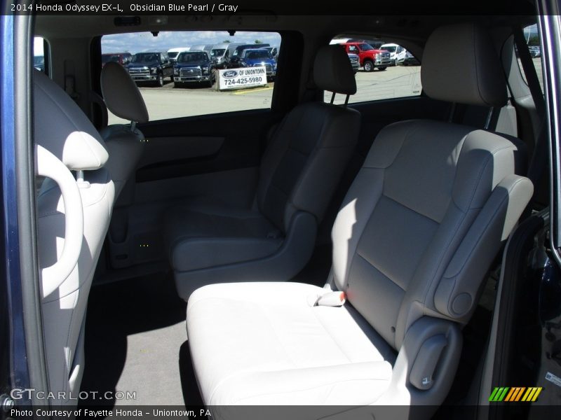 Obsidian Blue Pearl / Gray 2014 Honda Odyssey EX-L