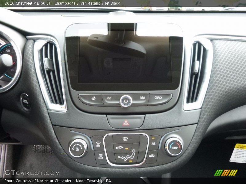 Champagne Silver Metallic / Jet Black 2016 Chevrolet Malibu LT