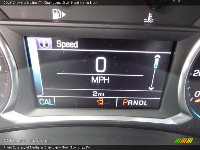 Champagne Silver Metallic / Jet Black 2016 Chevrolet Malibu LT