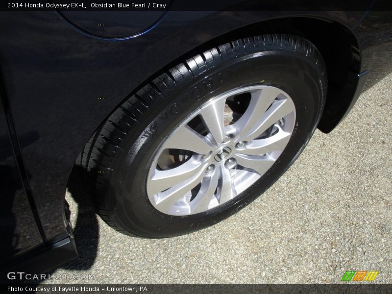 Obsidian Blue Pearl / Gray 2014 Honda Odyssey EX-L