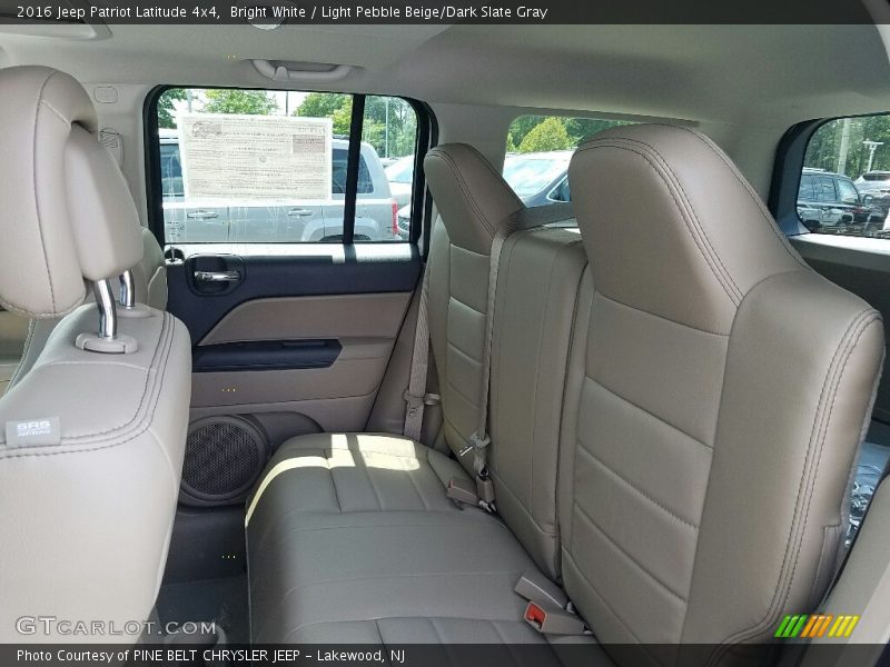 Bright White / Light Pebble Beige/Dark Slate Gray 2016 Jeep Patriot Latitude 4x4