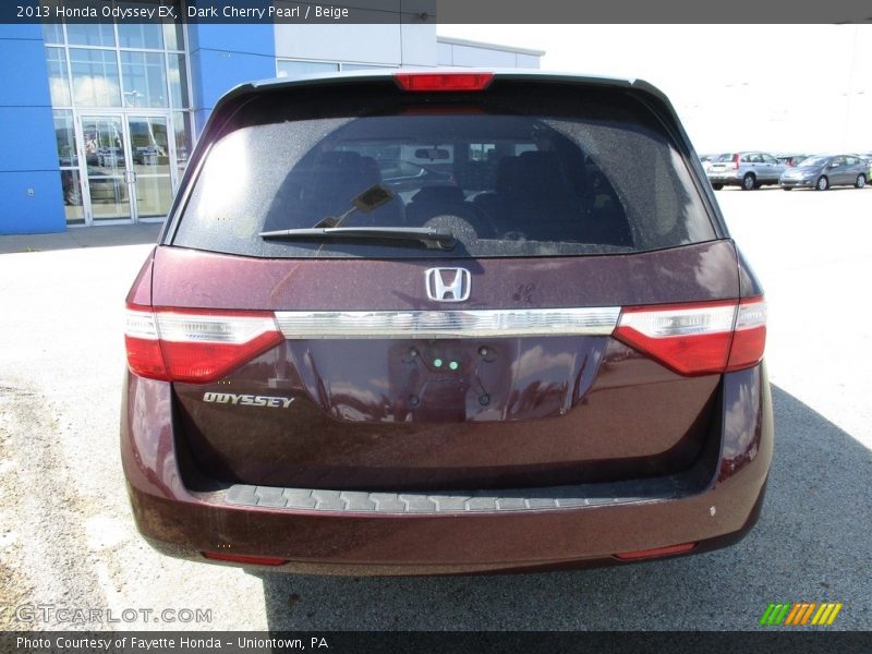 Dark Cherry Pearl / Beige 2013 Honda Odyssey EX