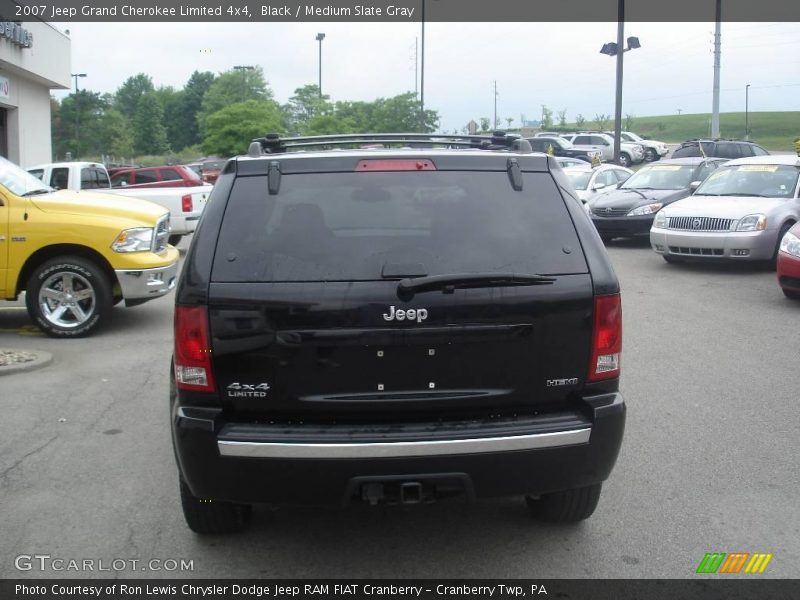 Black / Medium Slate Gray 2007 Jeep Grand Cherokee Limited 4x4