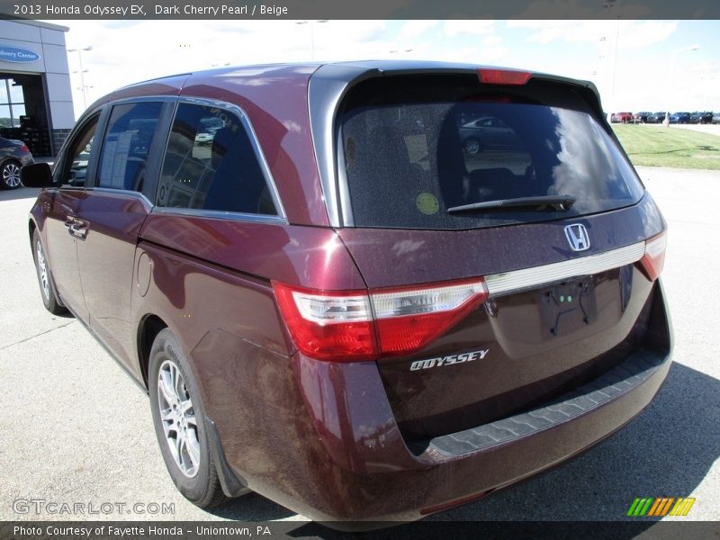 Dark Cherry Pearl / Beige 2013 Honda Odyssey EX