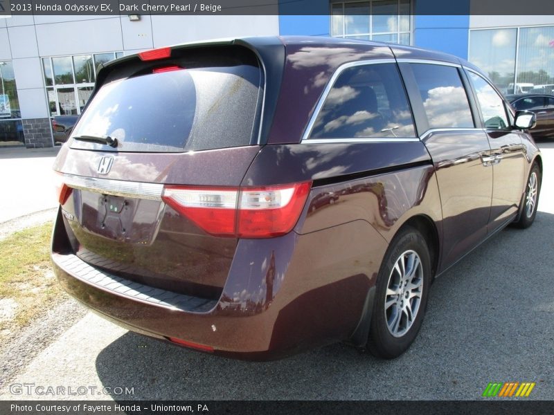 Dark Cherry Pearl / Beige 2013 Honda Odyssey EX