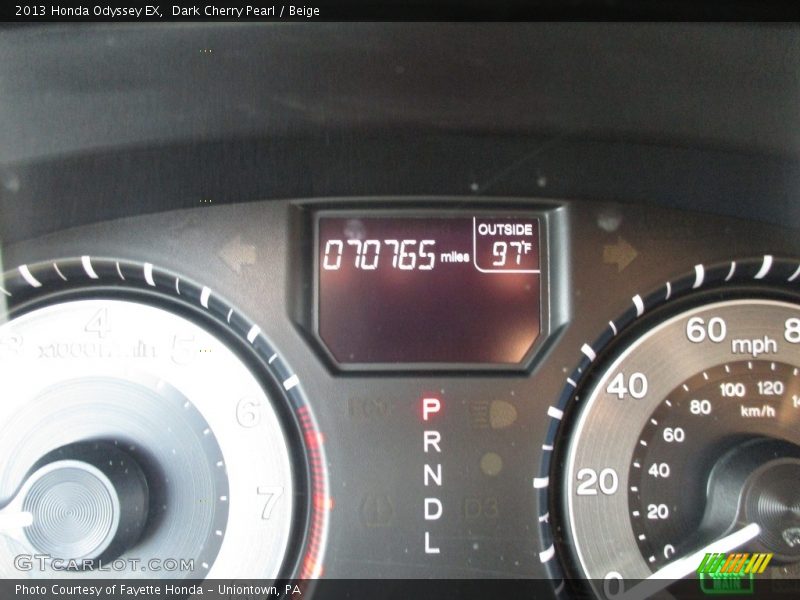 Dark Cherry Pearl / Beige 2013 Honda Odyssey EX